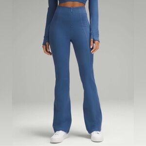 Lululemon Women's Blue High-Waisted Flare Pants